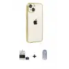 ieg™ iPhone 15 Kılıf Vadi Minimal - Siyah Joko Magic 5D Cam + Bilvis Titan Kamera Lens - PE