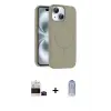ieg™ iPhone 15 Kılıf Yankı Form Serisi - Siyah Joko Magic 5D Cam + Bilvis Titan Kamera Lens - SH