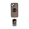 ieg™ iPhone 15 Kılıf Yörünge Çizgi - Siyah Buffer Hayalet Cam Ekran Koruyucu