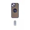 ieg™ iPhone 15 Kılıf Yörünge Çizgi - Siyah Joko Magic 5D Cam