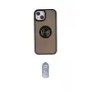 ieg™ iPhone 15 Kılıf Yörünge Çizgi - Siyah Joko Magic 5D Cam
