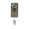 ieg™ iPhone 15 Kılıf Yörünge Çizgi - Siyah Joko Magic 5D Cam