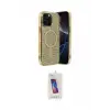 ieg™ iPhone 15 Pro Kılıf Eksen Çizgi - Siyah Joko 5D Cam