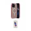 ieg™ iPhone 15 Pro Kılıf Eksen Çizgi - Siyah Joko 5D Cam