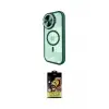 ieg™ iPhone 15 Pro Kılıf Kıvılcım Modern Koleksiyonu - Siyah Buffer Cam Ekran Koruyucu