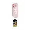 ieg™ iPhone 15 Pro Kılıf Kıvılcım Modern Koleksiyonu - Siyah Buffer Cam Ekran Koruyucu
