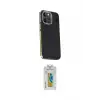 ieg™ iPhone 15 Pro Kılıf Kıvılcım Modern Özel Seri - Siyah Polymer Nano Ekran Koruyucu