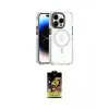 ieg™ iPhone 15 Pro Kılıf Kozmos Doku Koleksiyonu - Siyah Buffer Cam Ekran Koruyucu