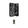 ieg™ iPhone 15 Pro Kılıf Nova Işık Özel Seri - Siyah Joko Magic 5D Hayalet Cam