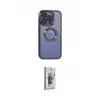 ieg™ iPhone 15 Pro Kılıf Pusula Form - Siyah Bilvis 3D Cam Ekran Koruyucu