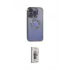ieg™ iPhone 15 Pro Kılıf Pusula Form - Siyah Bilvis 3D Cam Ekran Koruyucu