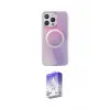 ieg™ iPhone 15 Pro Kılıf Pusula Form - Siyah Bilvis 5in1 3D Magic Cam Ekran Koruyucu