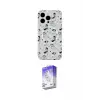 ieg™ iPhone 15 Pro Kılıf Pusula Form - Siyah Bilvis 5in1 3D Magic Cam Ekran Koruyucu