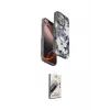 ieg™ iPhone 15 Pro Kılıf Siluet Doku - Siyah Bilvis 3D Mat Cam Ekran Koruyucu
