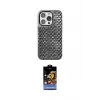 ieg™ iPhone 15 Pro Kılıf Siluet Form Serisi - Siyah Buffer Hayalet Cam Ekran Koruyucu