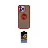 ieg™ iPhone 15 Pro Kılıf Yörünge Çizgi - Siyah Buffer Hayalet Cam Ekran Koruyucu