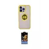 ieg™ iPhone 15 Pro Kılıf Yörünge Çizgi - Siyah Buffer Hayalet Cam Ekran Koruyucu
