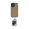 ieg™ iPhone 15 Pro Max Kılıf Ahenk Çizgi Serisi - Siyah Vanessa Magic Cam