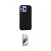 ieg™ iPhone 15 Pro Max Kılıf Ahenk Serisi - Siyah Bilvis 3D Mat Cam Ekran Koruyucu