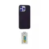 ieg™ iPhone 15 Pro Max Kılıf Ahenk Serisi - Siyah Polymer Nano Ekran Koruyucu