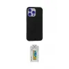 ieg™ iPhone 15 Pro Max Kılıf Ahenk Serisi - Siyah Polymer Nano Ekran Koruyucu