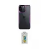 ieg™ iPhone 15 Pro Max Kılıf Akış Çizgi Koleksiyonu - Siyah Polymer Nano Ekran Koruyucu