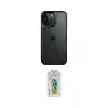 ieg™ iPhone 15 Pro Max Kılıf Akış Çizgi Koleksiyonu - Siyah Polymer Nano Ekran Koruyucu