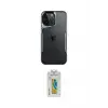 ieg™ iPhone 15 Pro Max Kılıf Akış Çizgi Koleksiyonu - Siyah Polymer Nano Ekran Koruyucu