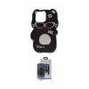 ieg™ iPhone 15 Pro Max Kılıf Akış Yansıma - Siyah Vanessa Magic Cam