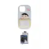 ieg™ iPhone 15 Pro Max Kılıf Akış Yansıma - Siyah Vanessa Magic Cam