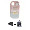 ieg™ iPhone 15 Pro Max Kılıf Akış Yansıma - Siyah Vanessa Magic Cam + Raze Metal Kamera Lens - LT
