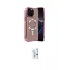 ieg™ iPhone 15 Pro Max Kılıf Eksen Çizgi - Siyah Bilvis 0.18mm Plus Cam Ekran Koruyucu