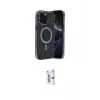 ieg™ iPhone 15 Pro Max Kılıf Eksen Çizgi - Siyah Bilvis 0.18mm Plus Cam Ekran Koruyucu