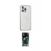 ieg™ iPhone 15 Pro Max Kılıf Eksen Form Serisi - Şeffaf 360 Full Body Arka Koruyucu