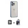 ieg™ iPhone 15 Pro Max Kılıf Eksen Form Serisi - Siyah Vanessa Magic Cam + PVD Metal Kamera Lens - GI