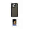 ieg™ iPhone 15 Pro Max Kılıf Eksen Işık - Siyah Buffer Hayalet Cam Ekran Koruyucu