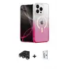 ieg™ iPhone 15 Pro Max Kılıf Eksen Minimal Özel Seri - Siyah Bilvis 0.18mm Plus Cam Ekran Koruyucu + Raze Metal Kamera Lens - LT