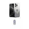 ieg™ iPhone 15 Pro Max Kılıf Eksen Minimal Özel Seri - Siyah Joko Magic 5D Cam