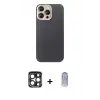 ieg™ iPhone 15 Pro Max Kılıf Eksen Prime - Siyah Joko Magic 5D Cam + PVD Metal Kamera Lens - LT