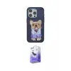 ieg™ iPhone 15 Pro Max Kılıf İz Minimal Koleksiyonu - Siyah Bilvis 5in1 5D Magic Hayalet Cam Ekran Koruyucu
