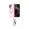 ieg™ iPhone 15 Pro Max Kılıf Kıvılcım Form Prime - Şeffaf Pasifik Cam Ekran Koruyucu