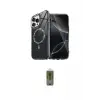 ieg™ iPhone 15 Pro Max Kılıf Kıvılcım Form Prime - Siyah Joko Magic 5D Hayalet Cam