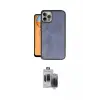 ieg™ iPhone 15 Pro Max Kılıf Kıvılcım Işık Serisi - Siyah Vanessa Magic Hayalet Cam