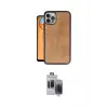 ieg™ iPhone 15 Pro Max Kılıf Kıvılcım Işık Serisi - Siyah Vanessa Magic Hayalet Cam