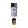 ieg™ iPhone 15 Pro Max Kılıf Kozmos Çizgi Prime - Siyah Buffer Cam Ekran Koruyucu