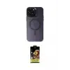 ieg™ iPhone 15 Pro Max Kılıf Kozmos Çizgi Prime - Siyah Buffer Cam Ekran Koruyucu