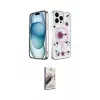 ieg™ iPhone 15 Pro Max Kılıf Kozmos Doku - Siyah Bilvis 3D Mat Cam Ekran Koruyucu