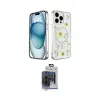 ieg™ iPhone 15 Pro Max Kılıf Kozmos Doku - Siyah Vanessa Magic Cam