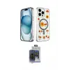 ieg™ iPhone 15 Pro Max Kılıf Kozmos Doku - Siyah Vanessa Magic Cam