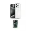ieg™ iPhone 15 Pro Max Kılıf Nova Asil Prime - Şeffaf 360 Full Body Arka Koruyucu
